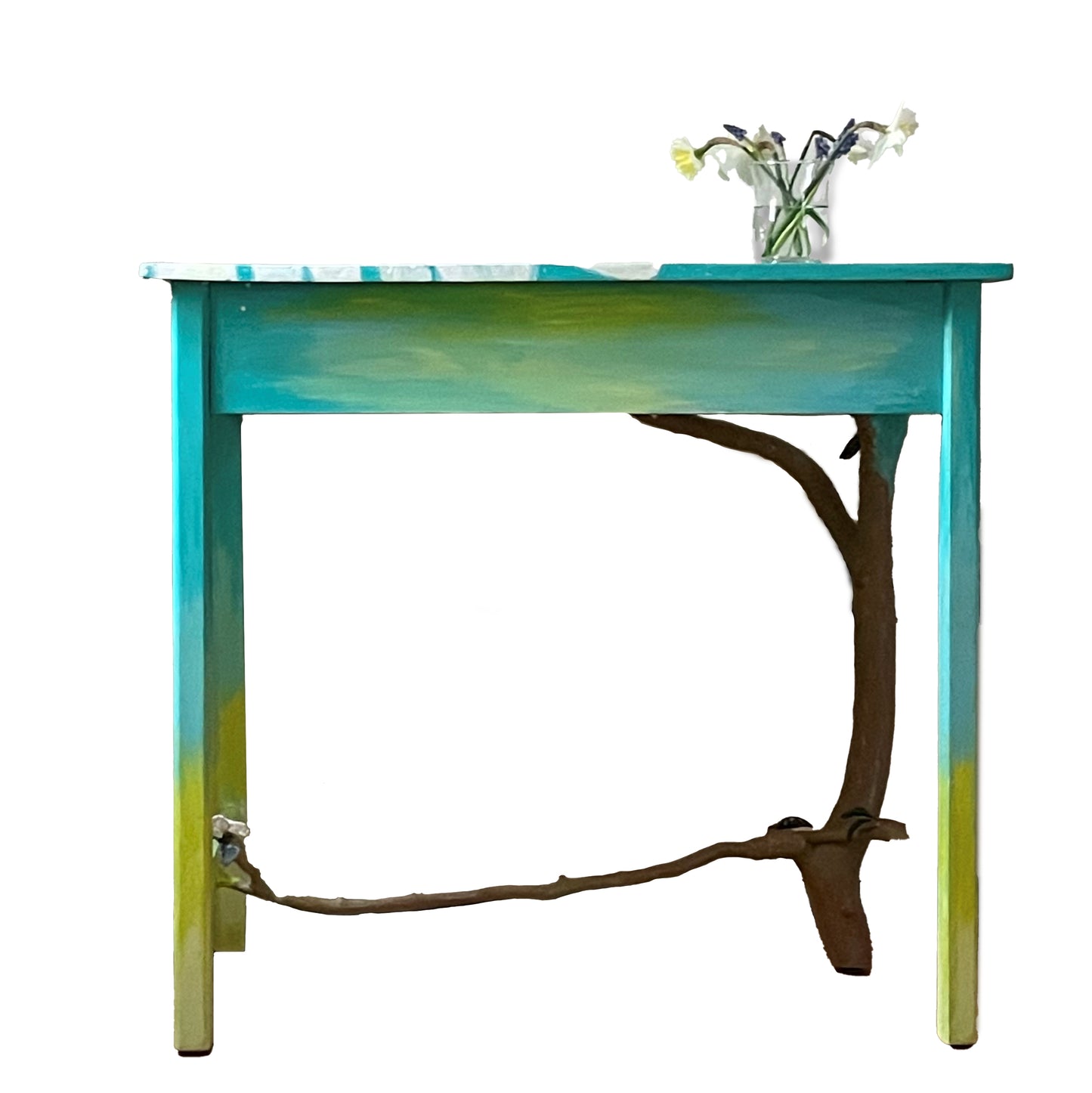 Repurposed Writing Desk/Side Table Daisy