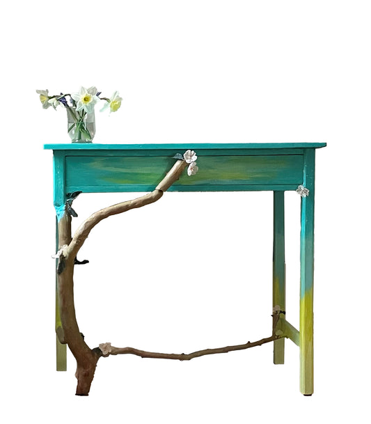 Repurposed Writing Desk/Side Table Daisy